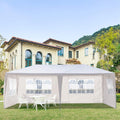 Upgraded Outdoor Party Tent, Large Tents for Parties, Event, Wedding, Outdoor Canopy Tent with Sidewalls and Windows, Gazebo Tent for Backyard, Garden and Patio (10'x20' 4 Sidewalls)