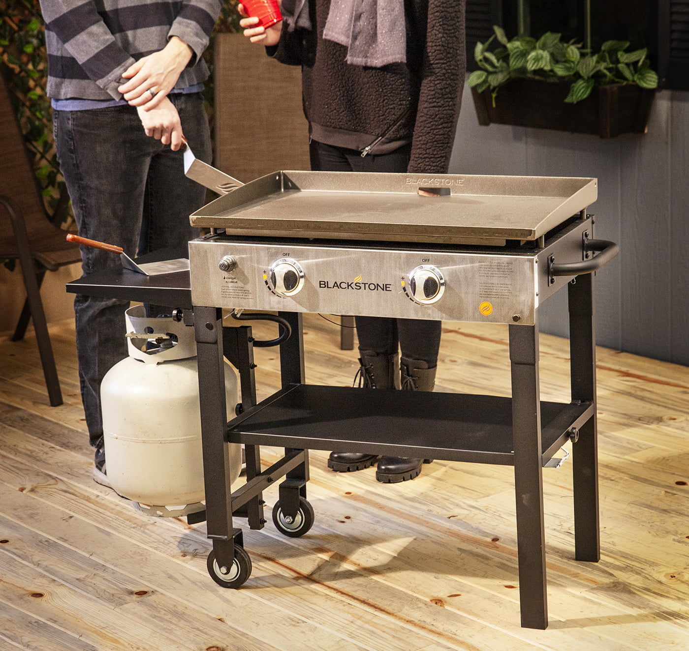 2-Burner 28" Griddle Cooking Station with Stainless Steel U254163