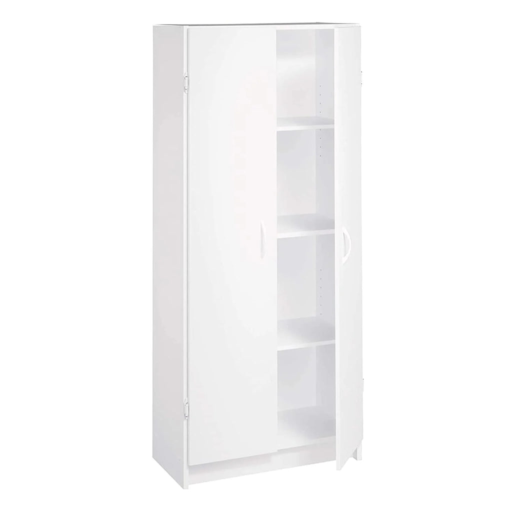 Pantry Cabinet with 2 Doors and Adjustable Shelves, White X5772