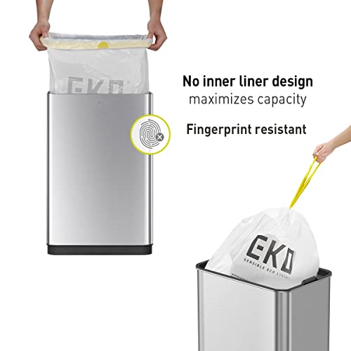 Touchless Motion Sensor Trash Can, 13.2 Gallon, Brushed Stainless Steel A497976