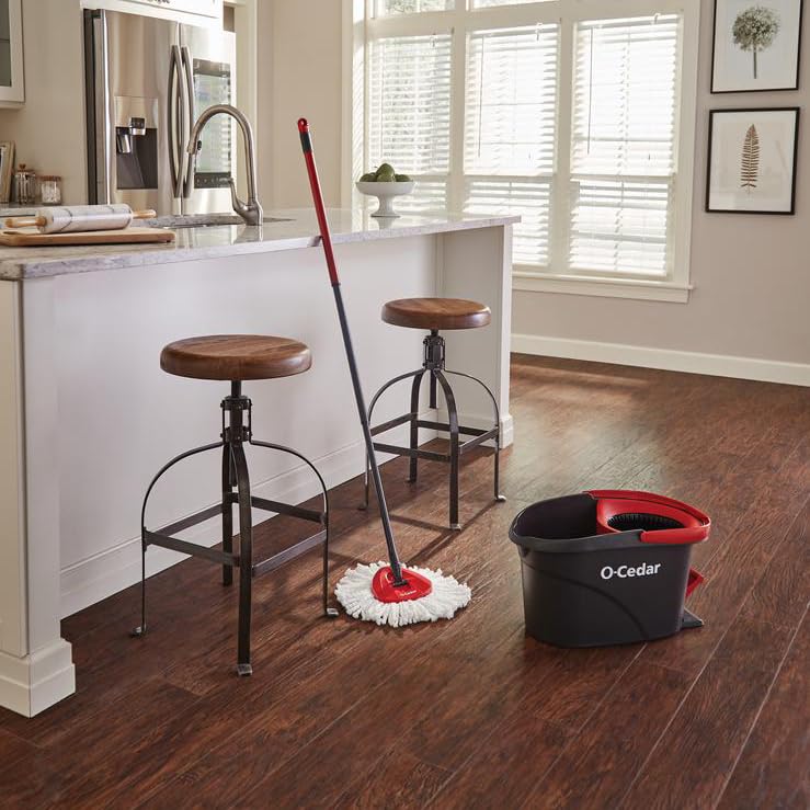 Microfiber Spin Mop and Bucket Cleaning System P374