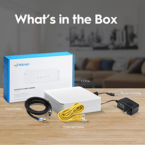 DOCSIS 3.1 Modem, 2.5 Gbps Ethernet, Cable Modem Only A32048