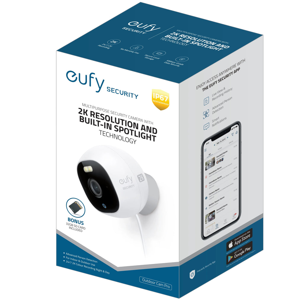 2K Wired Outdoor Surveillance Camera with Spotlight R898