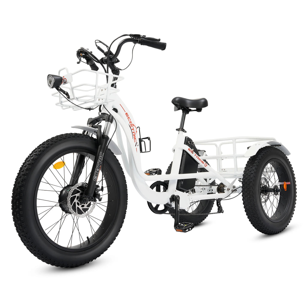 Electric Tricycle for Adults with Basket, 750W 48V, 3-Wheel Step-Thru H8104