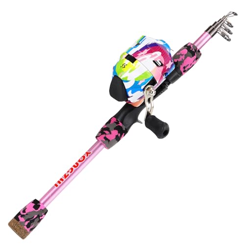 Kids Fishing Rod and Reel Combo with Tackle Bag and Lures R1724