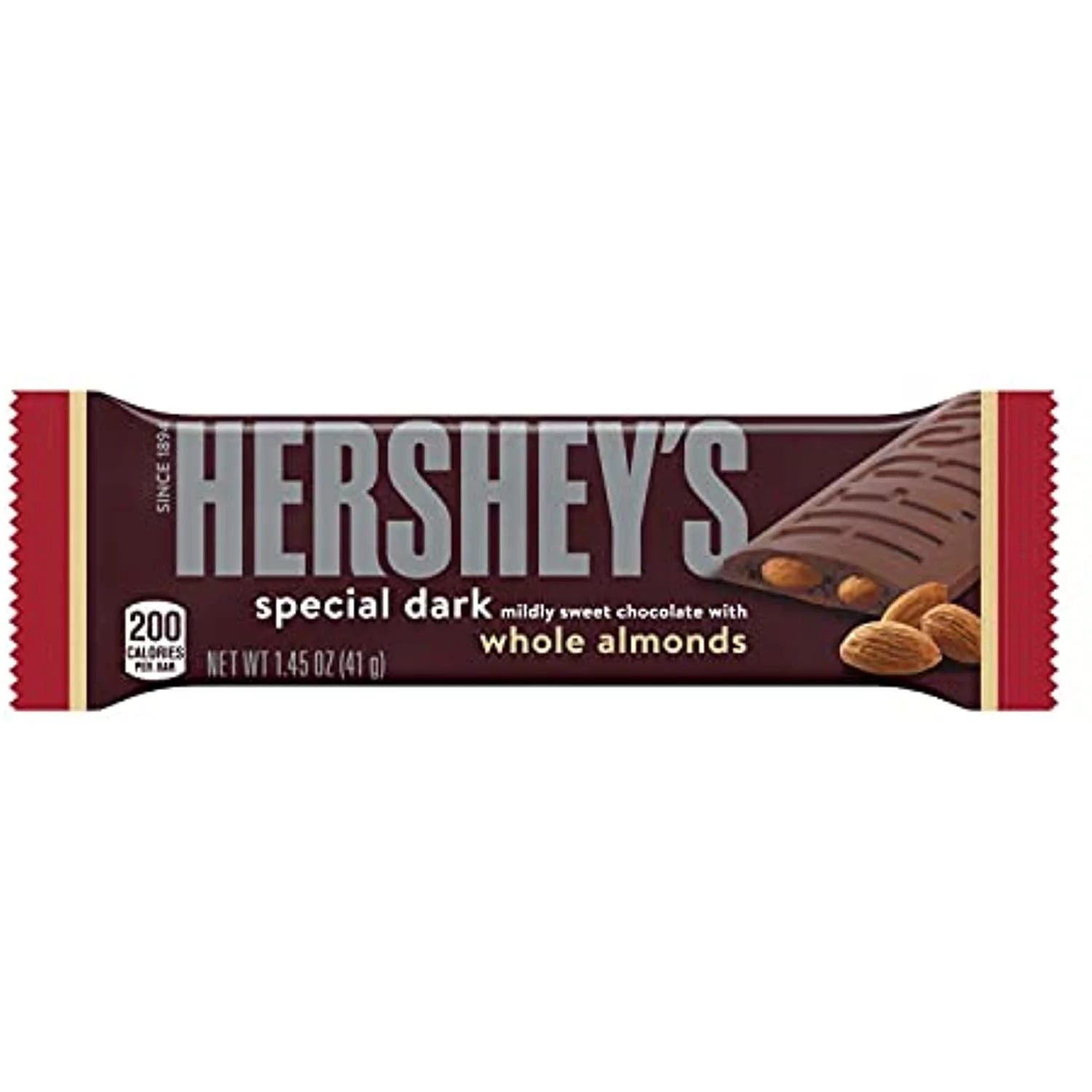 Dark Chocolate Candy Bar, Individually Wrapped, 1.45 oz K94944