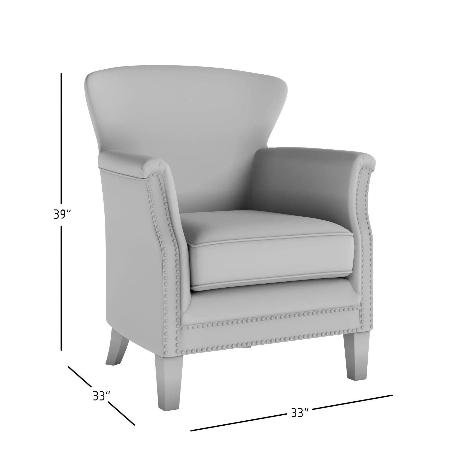 Accent Chair with Nailhead Trim R957905