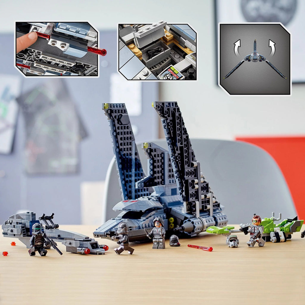 Star Wars The Bad Batch Attack Shuttle Building Toy Set (969 Pieces) O114116