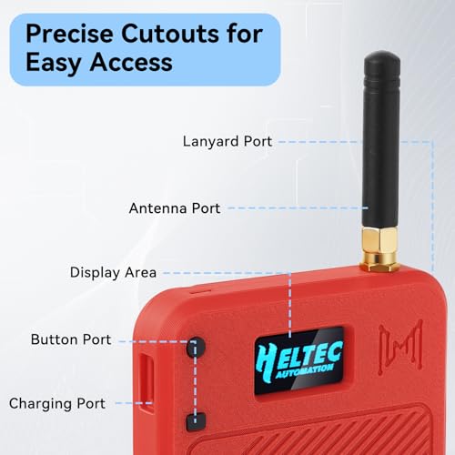 2 Pack ESP32 LoRa V3 Development Board with 915MHz Antennas, 3000mAh Battery, and Case L1170