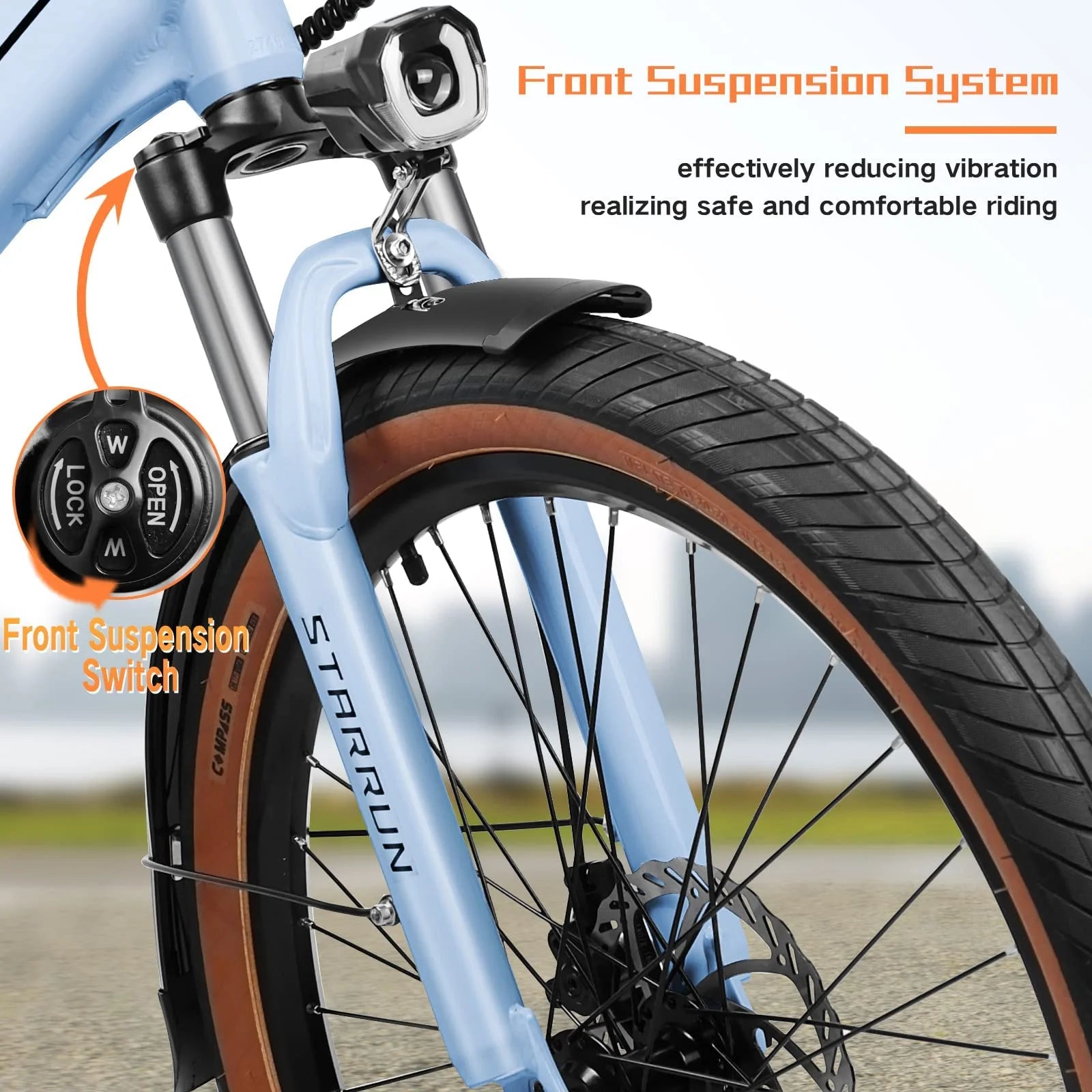 Electric Bike for Adults, 500W, 48V 12Ah, 7-Speed N5037