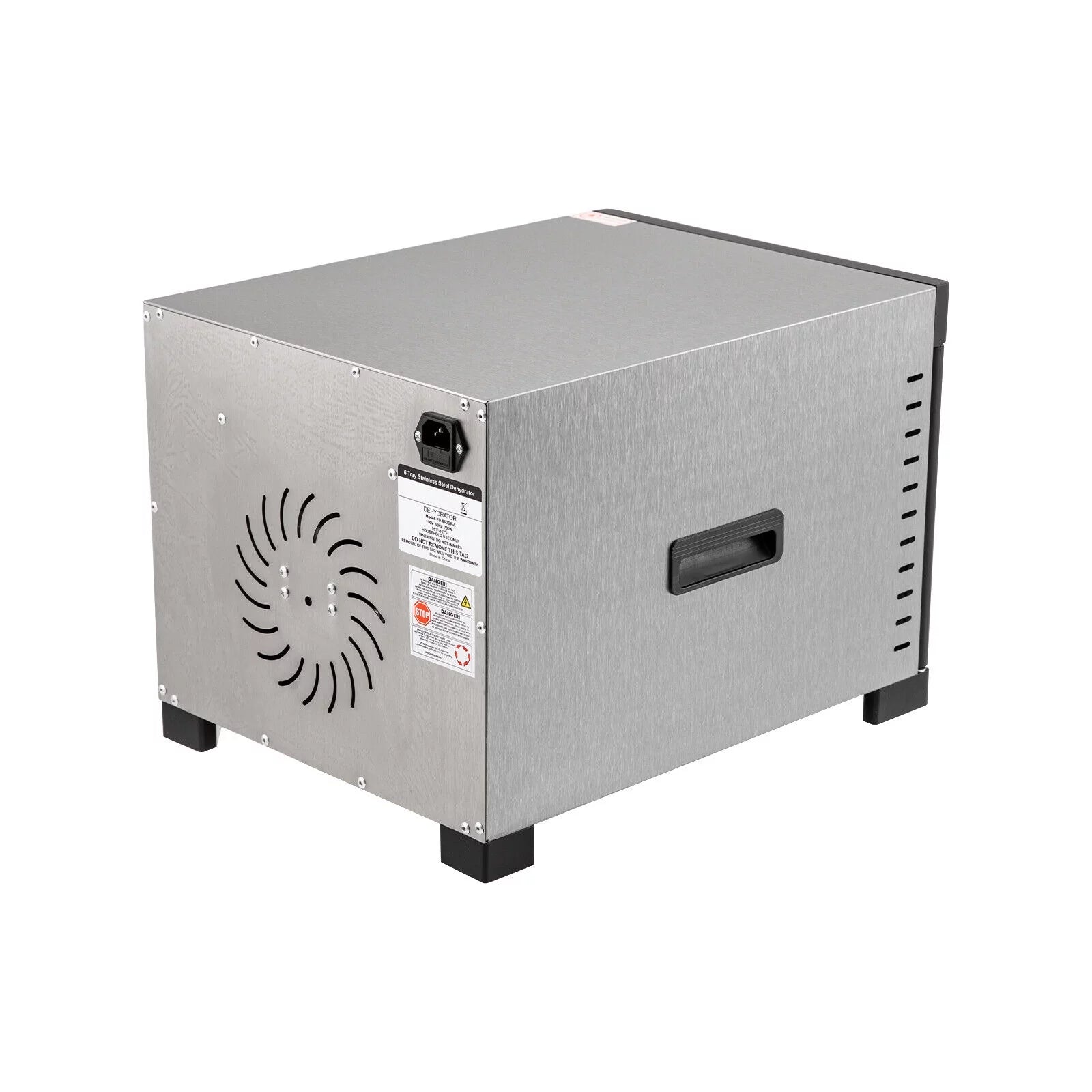 6/8 Tray Food Dehydrator Stainless Steel Meat Fruit Vegetable Dryer T69795