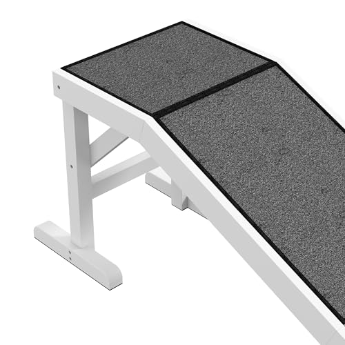Dog Ramp for Bed with Non-Slip Carpet and Top Platform S886496