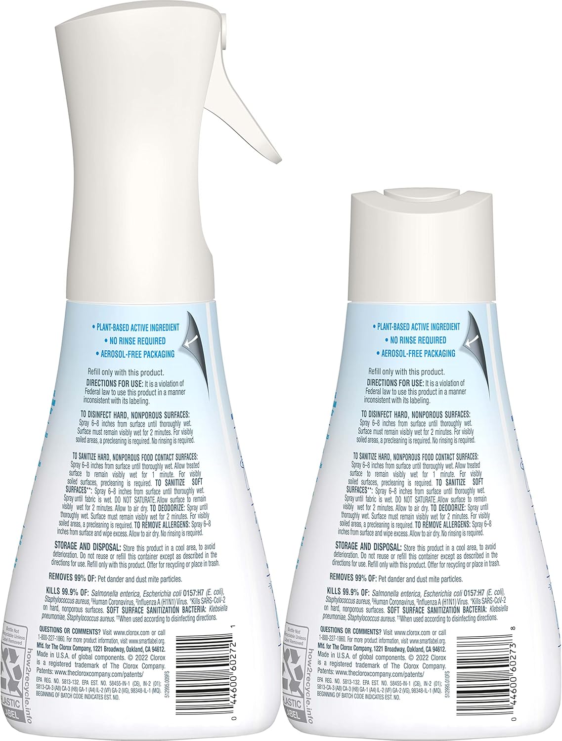 Disinfecting Mist Household Essentials, 2-Pack Spray and Refill K765772