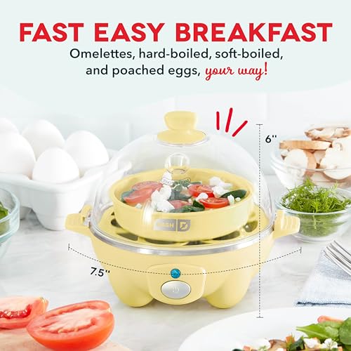 6 Egg Capacity Electric Egg Cooker with Auto Shut Off - Black U471