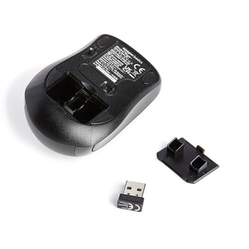 Wireless Optical Computer Mouse with USB Nano Receiver, Black P88471