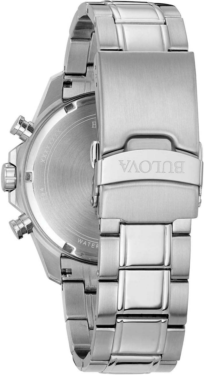 Men's Chronograph Quartz Watch with Stainless Steel Strap K240