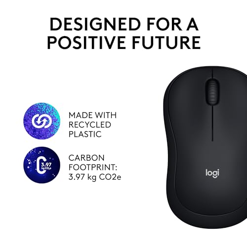 Wireless Mouse, 2.4GHz USB Receiver, 12-Month Battery, 1000 DPI Optical Tracking I608686