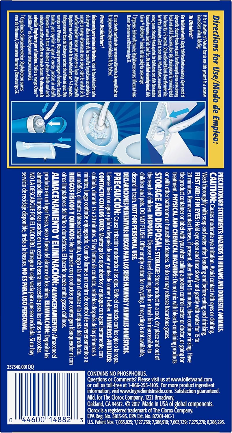 Toilet Wand Refill Heads, 6 Count L550709