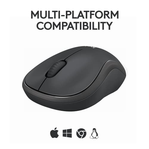 Wireless Mouse, 2.4GHz USB Receiver, 12-Month Battery, 1000 DPI Optical Tracking I608686