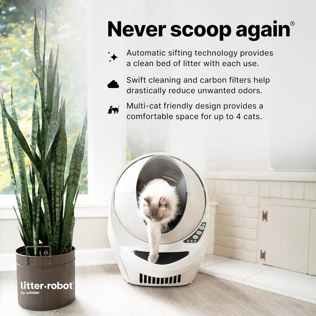 Automatic Self-Cleaning Cat Litter Box, Beige G781