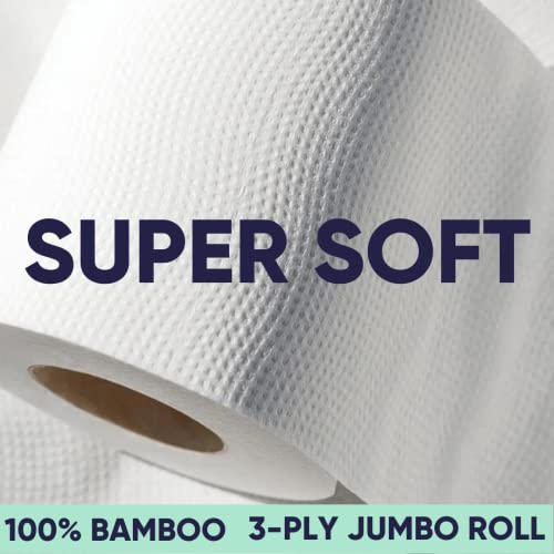 Bamboo Toilet Paper 3-Ply 24 Rolls Septic Safe J2093
