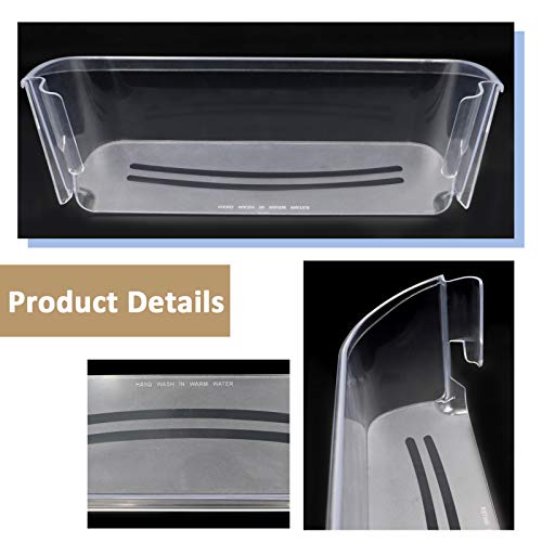 Refrigerator Door Bin Shelf, Clear, Double Unit S47141
