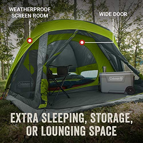 Camping Tent with Screen Room, Weatherproof for 4/6/8 Person W1132