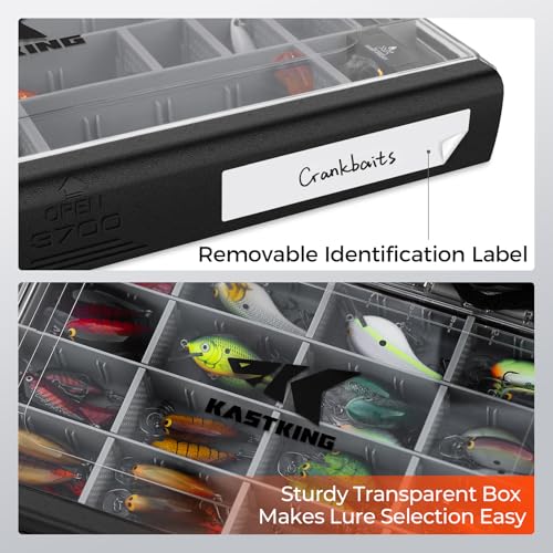Waterproof Tackle Box with Removable Dividers, 3600 and 3700 Trays Q482255
