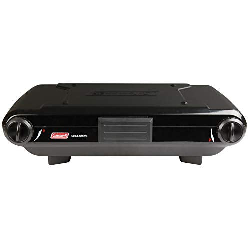 2-Burner Propane Camping Grill & Stove with Adjustable Burners Y3879