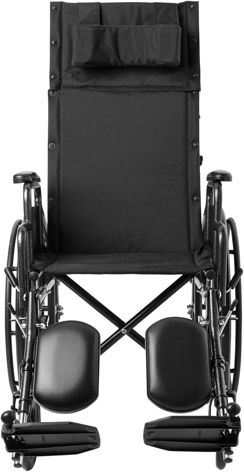 Reclining Wheelchair with Detachable Desk Arms, 18" Seat Width, 300 lbs Capacity S8651