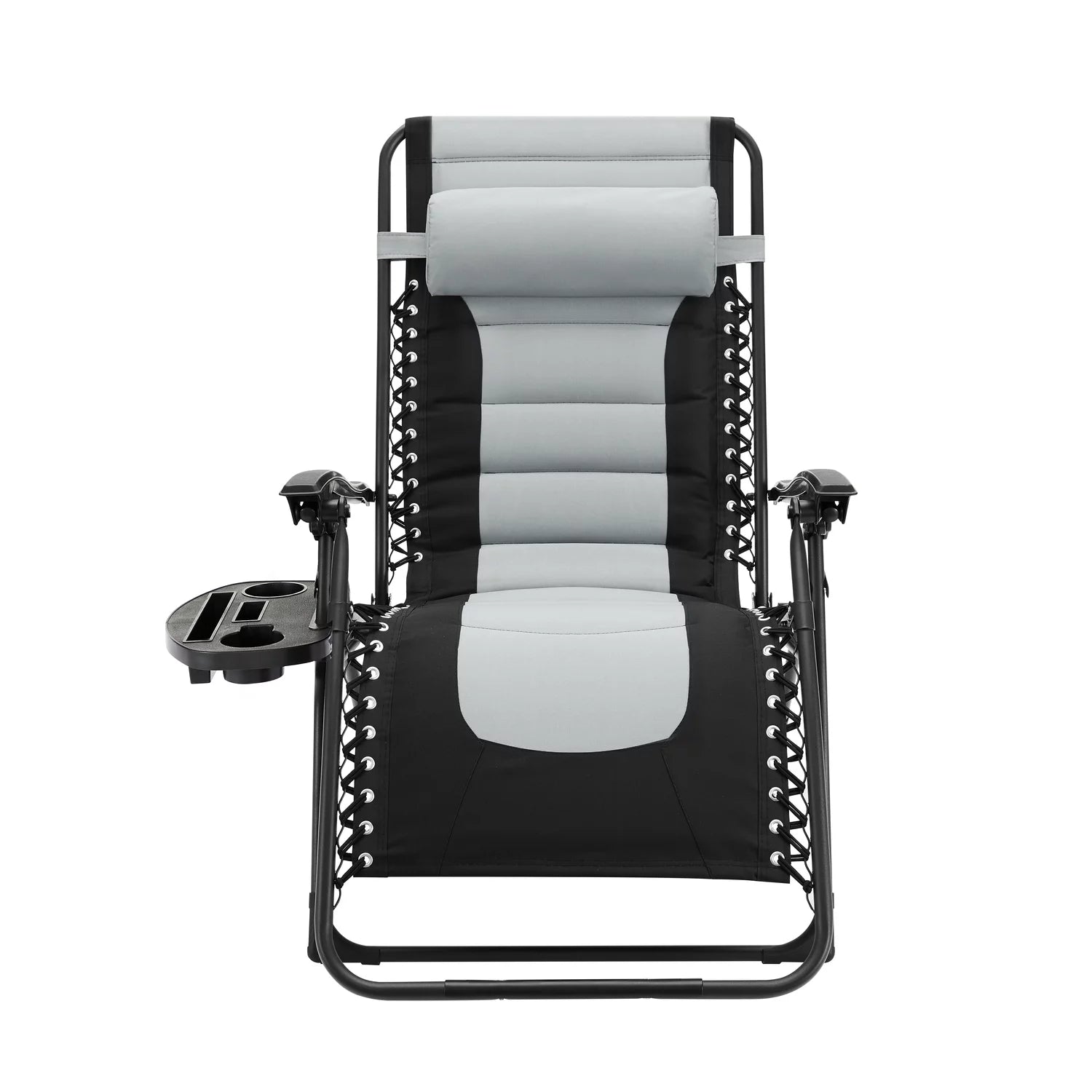 Oversized Padded Folding Lounge Chair with Adjustable Headrest C1410