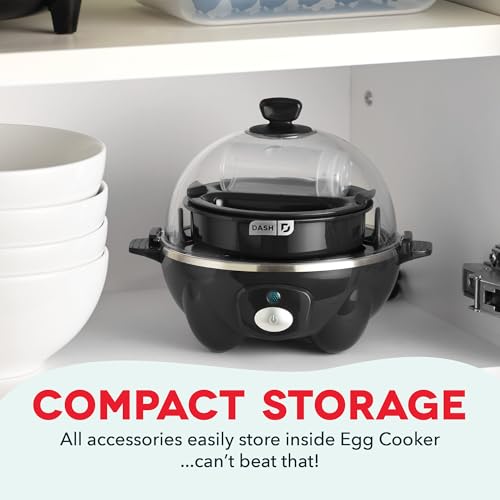 6 Egg Capacity Electric Egg Cooker with Auto Shut Off - Black U471