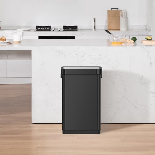Touchless Motion Sensor Trash Can, 13.2 Gallon, Brushed Stainless Steel A497976