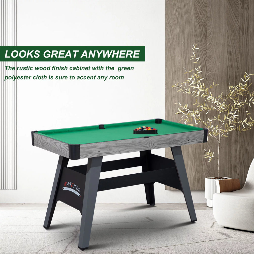 Portable 4-Ft Billiard Table with 2 Cue Sticks and Ball Set T182