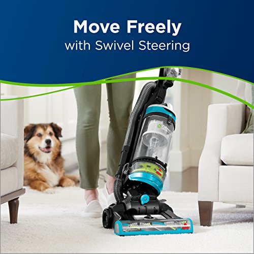 Upright Bagless Vacuum with Swivel Steering and Pet Hair Pick Up Q86273