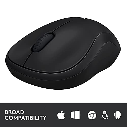 Wireless Mouse, 2.4GHz USB Receiver, 12-Month Battery, 1000 DPI Optical Tracking I608686