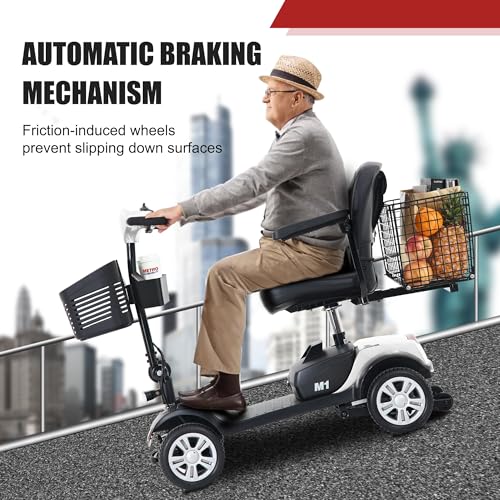 Folding 4 Wheel Mobility Scooter for Seniors Adults Electric Travel Scooter U5982