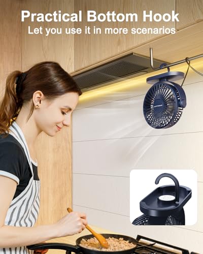 USB Desk Fan Small Quiet 3 Speeds Mini Portable 360° Rotation O518349