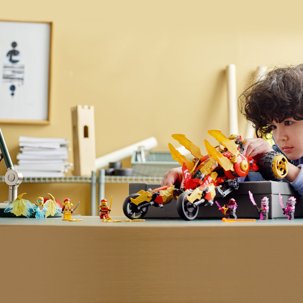 Kai’s Golden Dragon Raider Multi-Terrain Car Toy Building Set for Kids Ages 8 Plus Y435