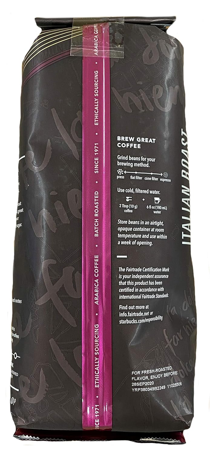 Italian Roast Coffee Whole Bean Dark Roast T138