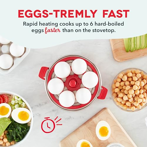 6 Egg Capacity Electric Egg Cooker with Auto Shut Off - Black U471