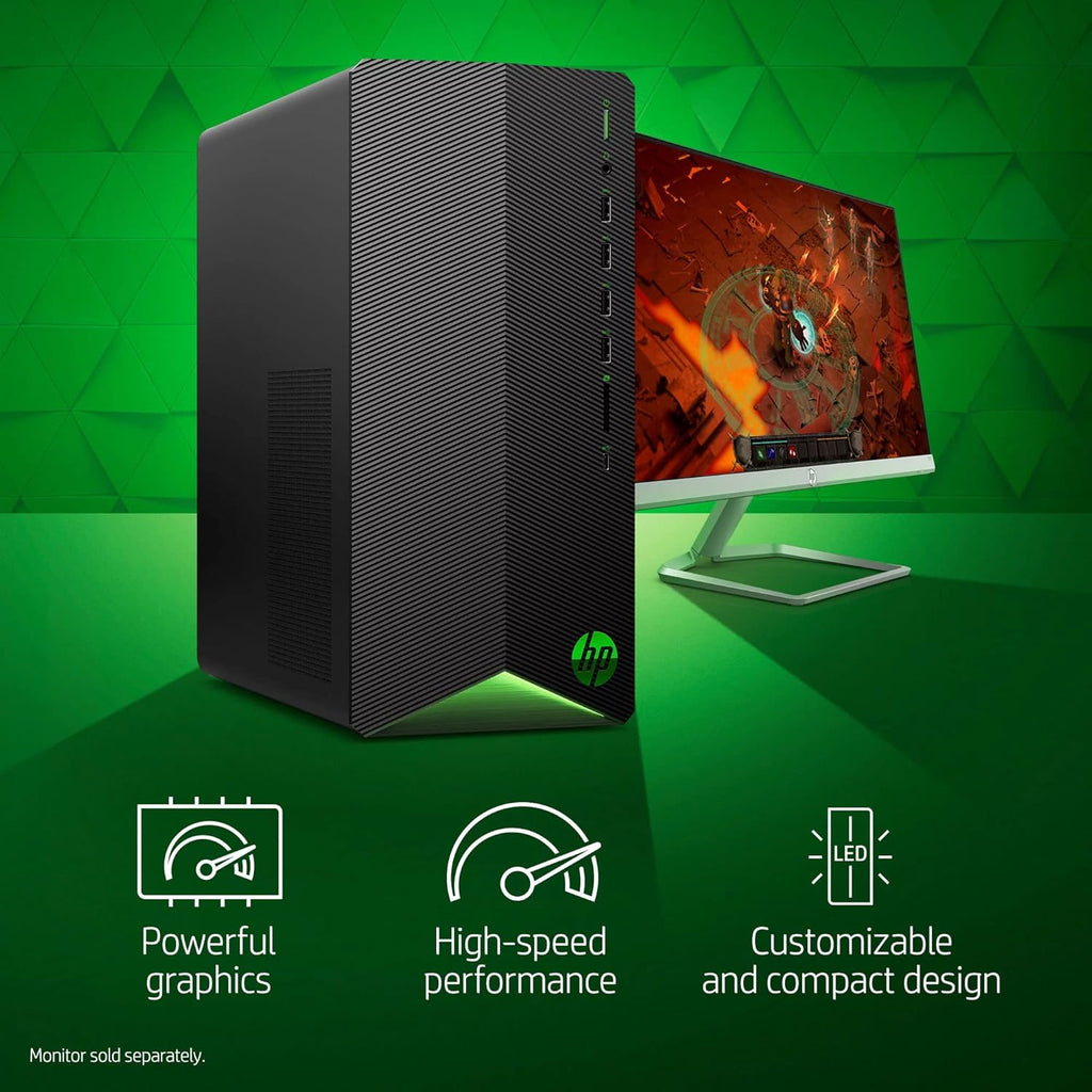 Gaming Desktop PC, AMD Ryzen 5 5600G, 8GB RAM, 256GB SSD U923