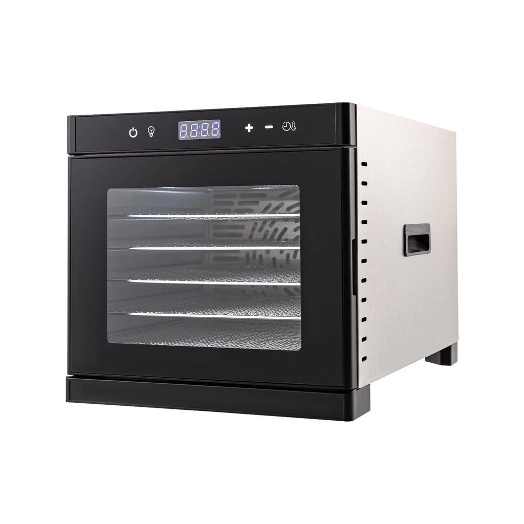 6/8 Tray Food Dehydrator Stainless Steel Meat Fruit Vegetable Dryer T69795