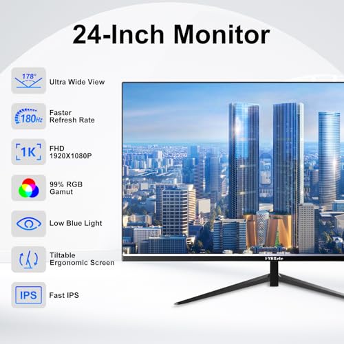 24 Inch Touchscreen Monitor, IPS FHD 1080P, 100Hz, HDMI & VGA & USB Z3733