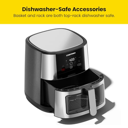 XL 8-Qt Touch Air Fryer, Digital Presets, Nonstick Dishwasher-Safe L9402