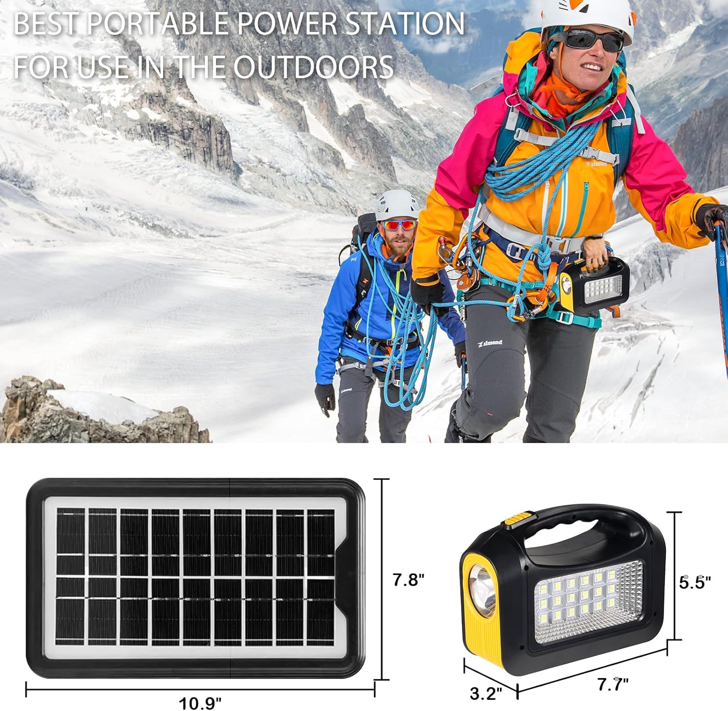 Solar Generator with Panels - Portable Power Station for Emergency Home Use N9576
