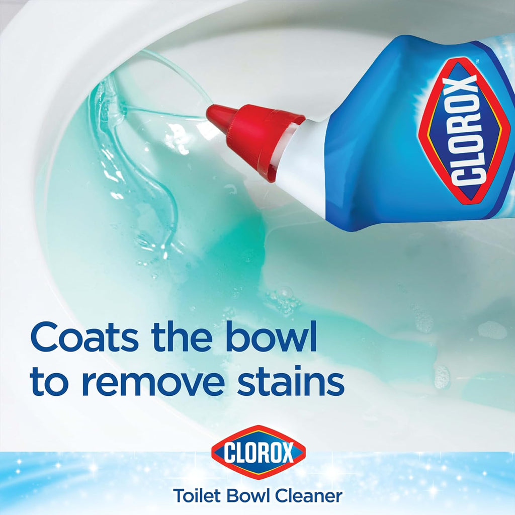 Toilet Bowl Cleaner, Clinging Bleach Gel, Ocean Mist, 24 oz, Pack of 2 V8777