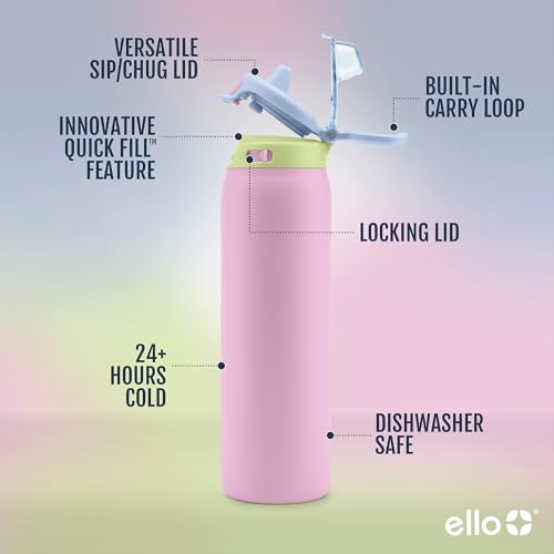 Stainless Steel Water Bottle with Leak Proof Lid, 22oz F571