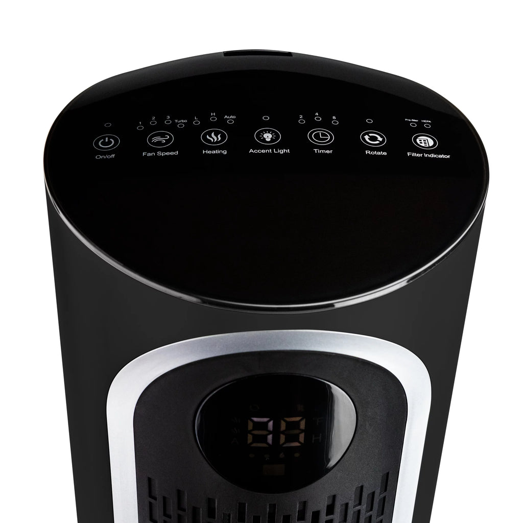 3-in-1 Air Purifier Heater Fan, Black C577397
