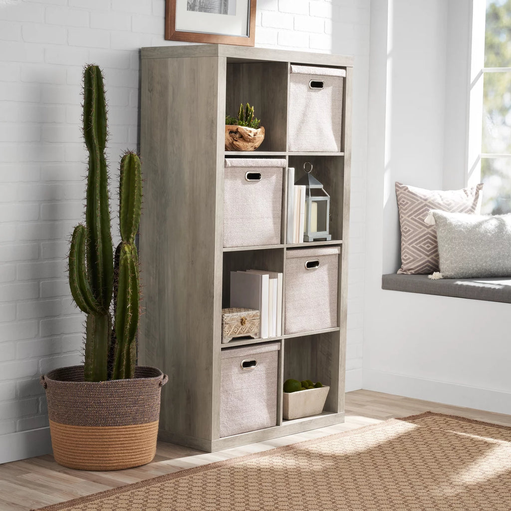 8-Cube Storage Organizer, Rustic Gray E39232